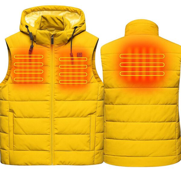 Elektrisch verwarmde Explorer Bodywarmer Oker Geel Maat S incl. 20.000 mAh Powerbank (kopie)