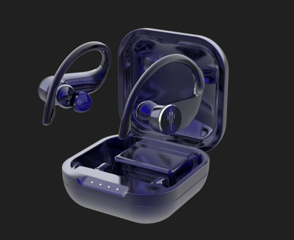 M8 blauw Exclusieve Magic Tom In-Ear headphone met Pure Bass SOUND. Voorzien van 5.1 BT en automatische koppeling met je telefoon of audioapparatuur.