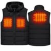 zwart Elektrisch verwarmde Explorer Bodywarmer kleur Zwart, Maat S incl. 20.000 mAh Powerbank.